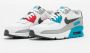 Nike Air Max 90 Leather GS Wit Blauw Rood Sneakers Schoenen - Thumbnail 1