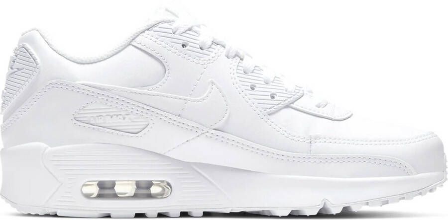 Nike Air Max 90 LTR Kids White Metallic Silver White White Kind White Metallic Silver White White