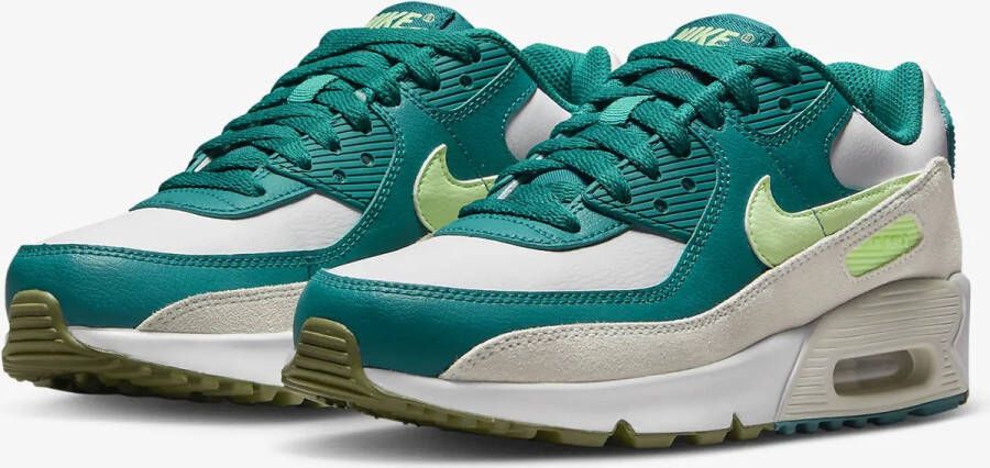 Nike Air Max 90 LTR Kinder Sneakers Wit Groen - Foto 3