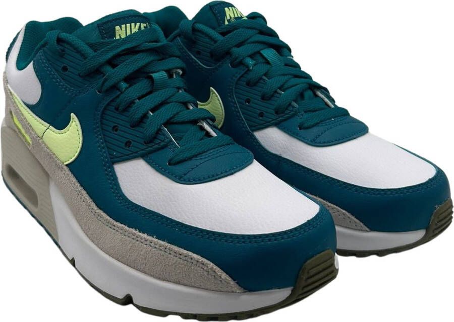 Nike Air Max 90 LTR Kinder Sneakers Wit Groen