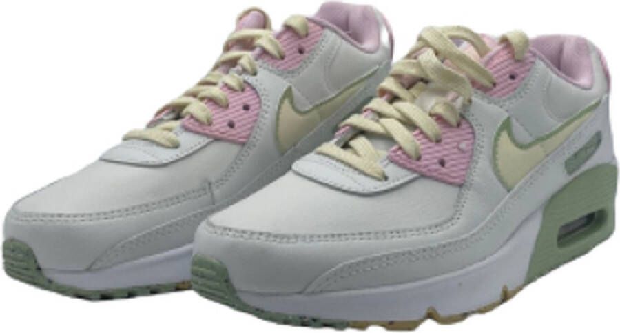 Nike Air Max 90 LTR leren sneakers ecru roze lichtgroen - Foto 2