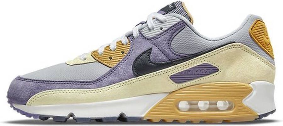 Nike Air Max 90 Herenschoenen 42.5 Court Purple Lemon Drop Wolf Grey Zwart - Foto 3