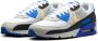 Nike Herenschoenen Air Max 90 Premium White Racer Blue Black Khaki- Heren White Racer Blue Black Khaki - Thumbnail 8