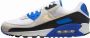 Nike Herenschoenen Air Max 90 Premium White Racer Blue Black Khaki- Heren White Racer Blue Black Khaki - Thumbnail 9