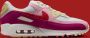 Nike Air Max 90 Sail Pink Fuchsia Sneakers Dames Suede Doos Zonder Deksel - Thumbnail 1