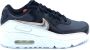 Nike Air Max 90 Leather SE GS Sneakers Schoenen Leer Zwart-Wit DJ0414 - Thumbnail 1