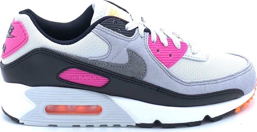 Nike Air Max 90 Pure Platinum Alchemy Pink Total Orange Cool Grey- Pure Platinum Alchemy Pink Total Orange Cool Grey