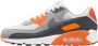 Nike Air Max 90 Summit White Safety Orange Dark Smoke Grey Smoke Grey- Summit White Safety Orange Dark Smoke Grey Smoke Grey - Thumbnail 6