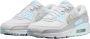 Nike Air Max 90 Sneakers Schoenen Wit Glacier Blue Wolf Grey Light Silver Heren DH8010 - Thumbnail 3