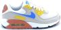 Nike air max 90 W Wit Blauw Geel Zalm Sneakers - Thumbnail 6