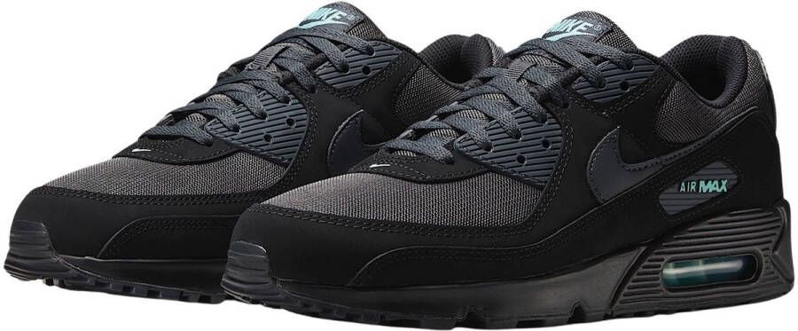 Nike Herenschoenen Air Max 90 Black Aurora Green Anthracite- Heren Black Aurora Green Anthracite