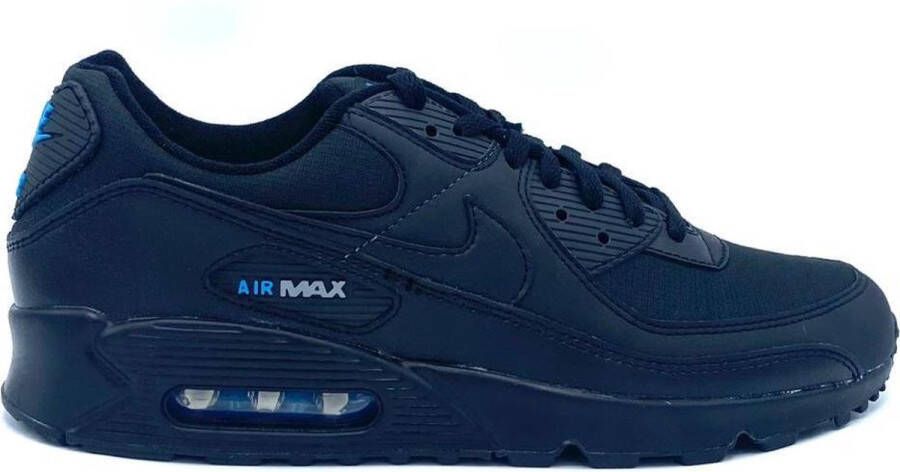 Nike Air Max 90 herenschoenen Black Laser Blue Wolf Grey Black- Heren Black Laser Blue Wolf Grey Black - Foto 2
