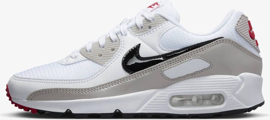 Nike air max 90 Sneakers vrouwen Zwart Wit Rood