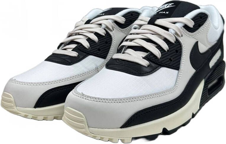 Nike Air Max 90 Sneakers Zwart Wit Beige