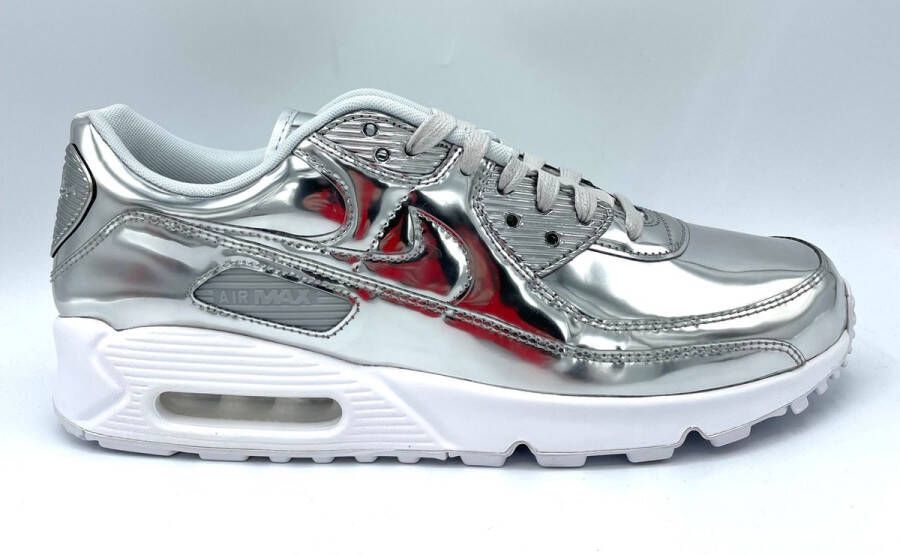 Nike Air Max 90 Metallic Pack 'Silver' Sneakers Unisex Zilver