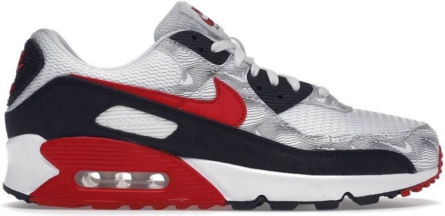 Nike Air Max 90 Topography Limited edition Heren Sneakers Sport Casual Schoenen Wit Doos zonder deksel