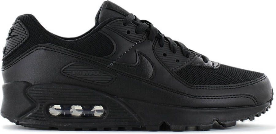 Nike Air Max 90 (W) Triple Black Dames Sneakers Schoenen Casual Zwart DH8010 - Foto 2