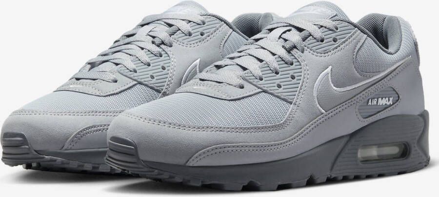 Nike Air Max 90 Heren Wolf Grey Cool Grey White- Heren Wolf Grey Cool Grey White