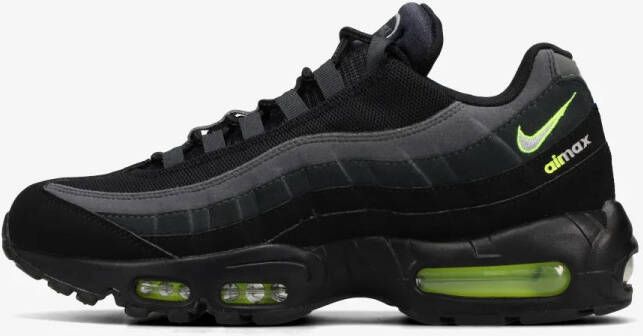 Nike Air Max 95 Black Volt Retro Logo Sneakers Unisex Doos Zonder Deksel