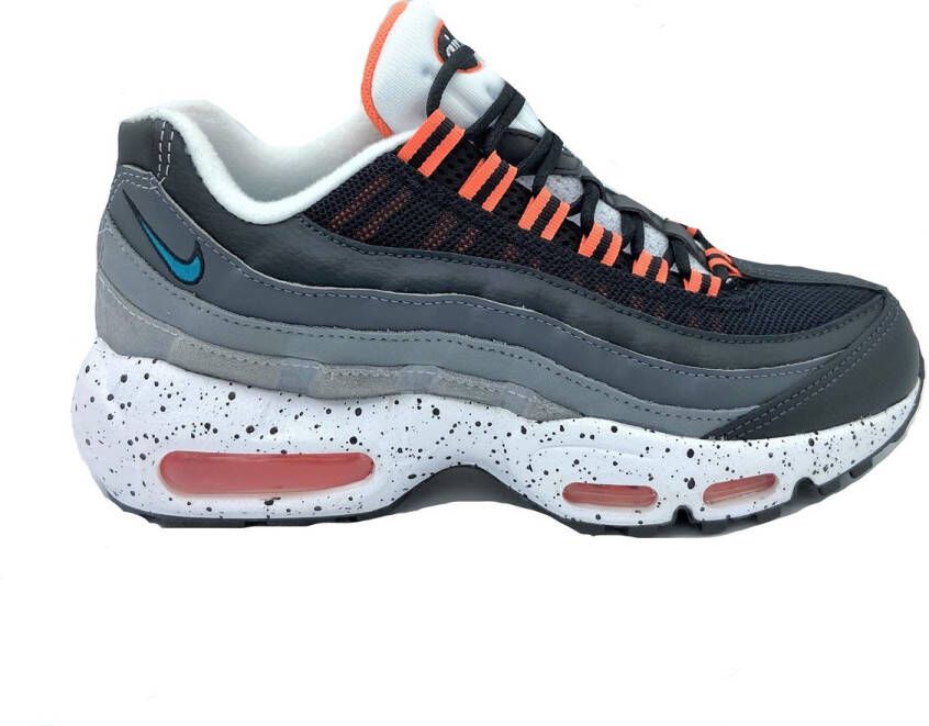 Nike Air Max 95 Junior Black Turf Orange White Aquamarine Kind - Foto 1