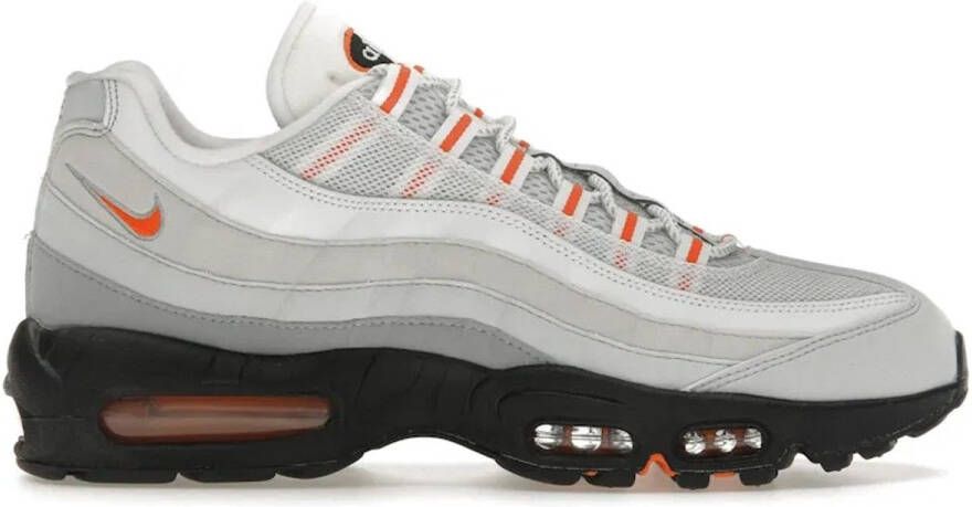 Nike Air max 95 White Wolf Grey Safety Orange Sneakers Unisex Doos Zonder Deksel