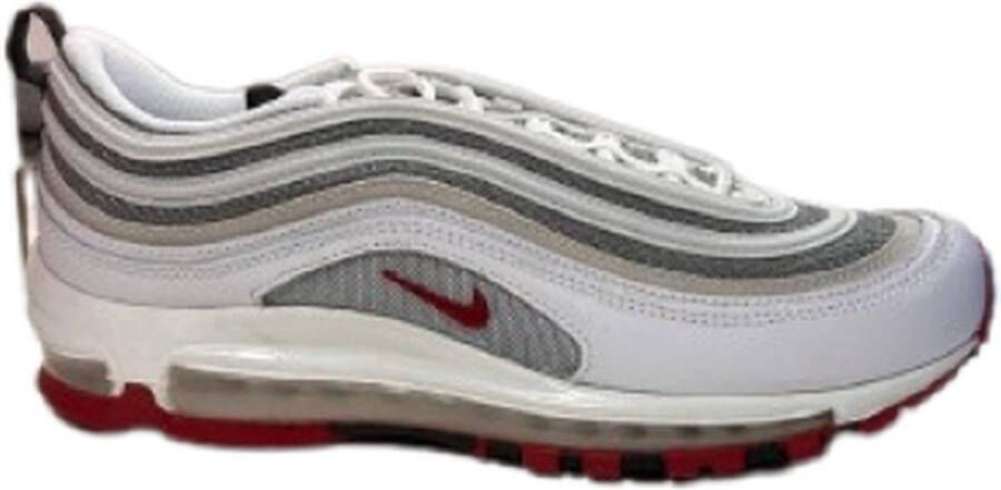 Nike Air Max 97 Herenschoen White Particle Grey Photon Dust Varsity Red Heren