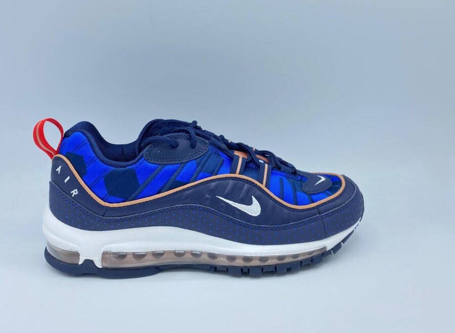 Nike Air Max 98 Premium- Blauw- Let op valt klein!