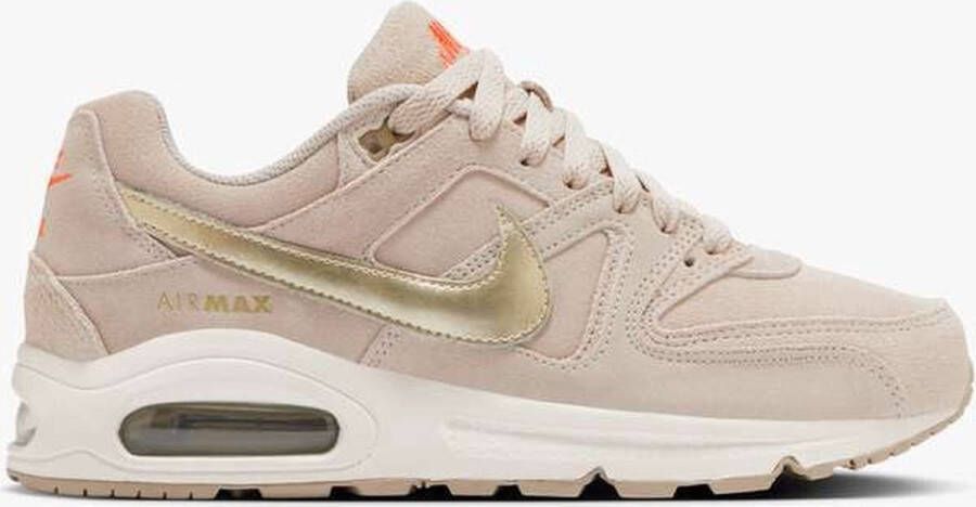 Nike Air Max Command PRM Licht roze Goud Suede Sneakers Dames Doos zonder deksel