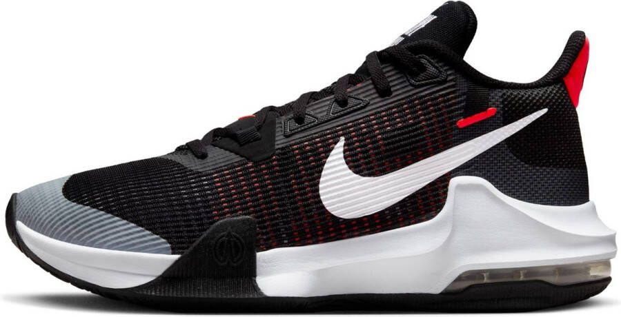 Nike Air Max Impact 3 Basketbal Schoenen Black White Bright Crimson Heren