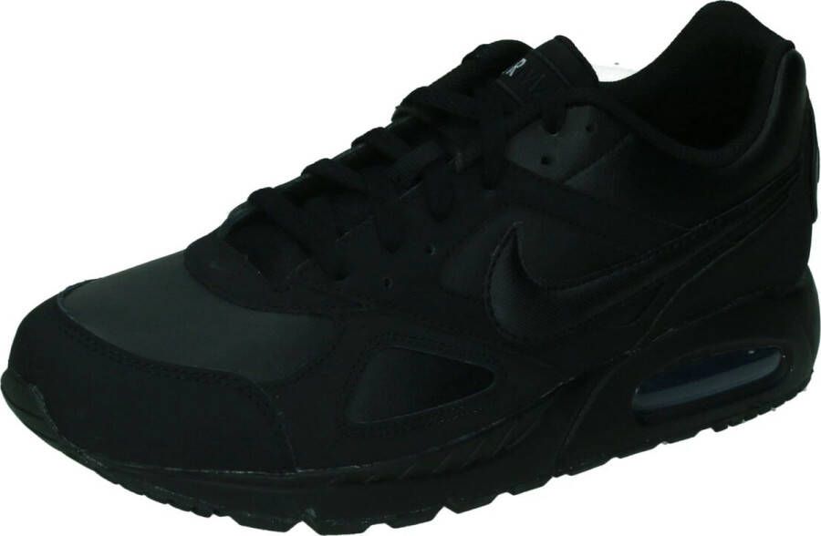 Nike Air Max IVO Leather Heren Sneakers Casual Sport Schoenen Leer Zwart 580520 - Foto 2
