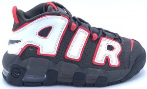 Nike Air More Uptempo Kinderschoenen Medium Ash Black Siren Red White