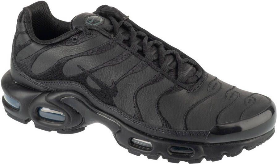 Nike Air Max Plus TN Leather Triple Black Heren Sneakers Schoenen Zwart AJ2029