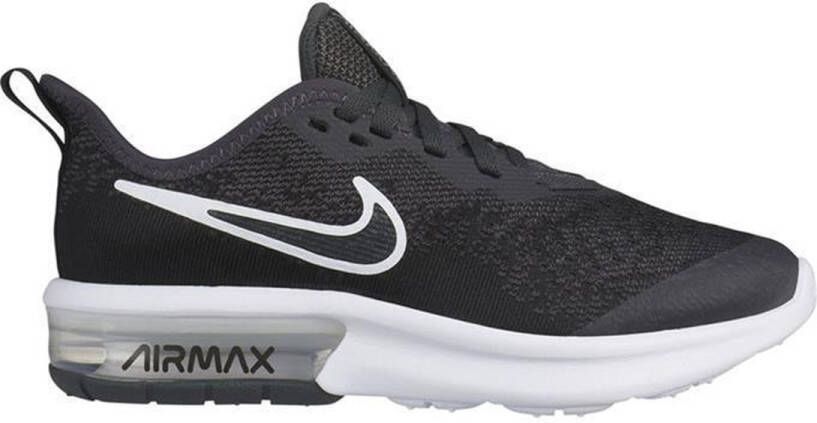 Nike Air Max Sequent 4 EP (GS) sneakers jongens zwart wit