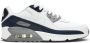 Nike Air Max 90 Leather Sneakers Kinderen White Grey Black Kind - Thumbnail 1