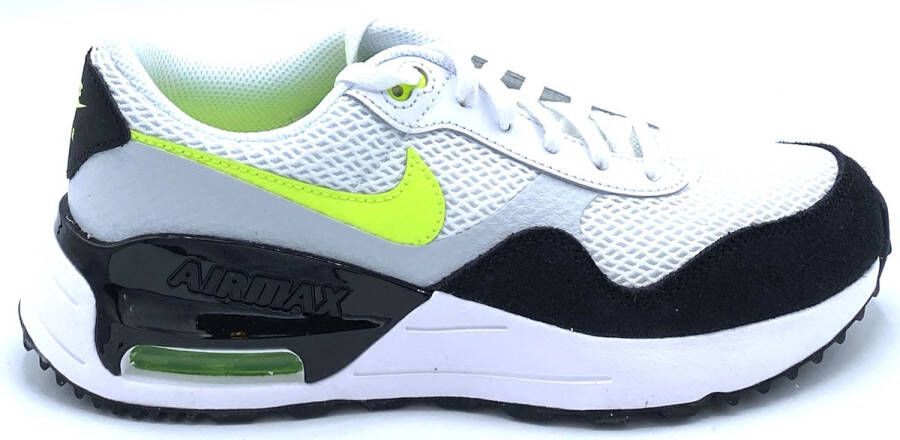 Nike air max system sneakers wit geel kinderen