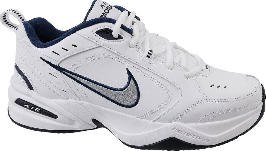 Nike heren trainingsschoenen Air Monarch IV WIT METALLIC ZILVER