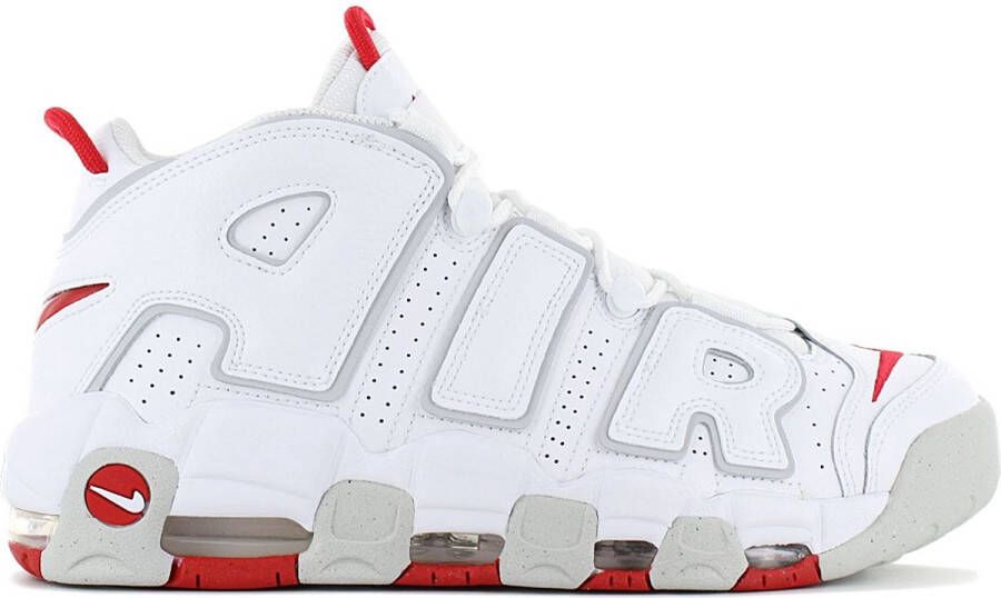 Nike Air More Uptempo 96 Heren Basketbalschoenen Schoenen Leer Wit DX8965