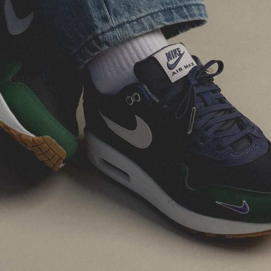 Nike Air Max 1 87 QS Gorge Green DV3887-300 Us Men 9.5 UK - Foto 2