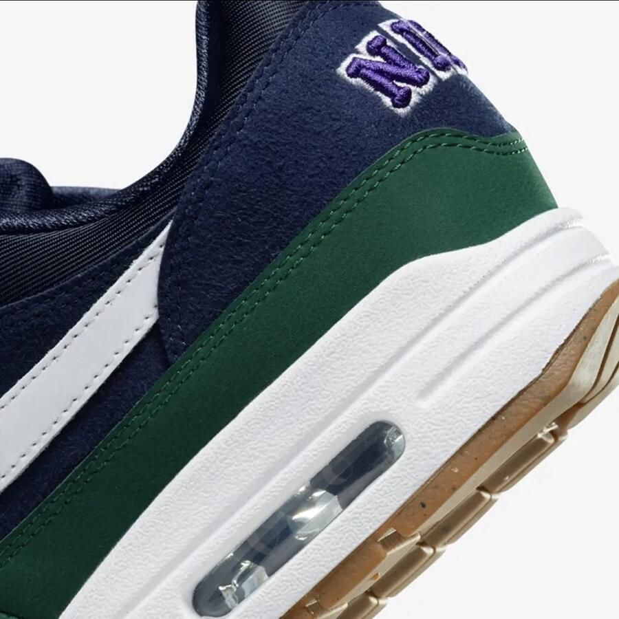 Nike Air Max 1 87 QS Gorge Green DV3887-300 Us Men 9.5 UK - Foto 3