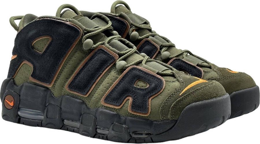 Nike Air More Uptempo '96 Herenschoenen 40.5 Cargo Khaki Pecan Alpha Orange Zwart