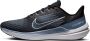 Nike air winflo 9 hardloopschoenen zwart grijs heren - Thumbnail 1