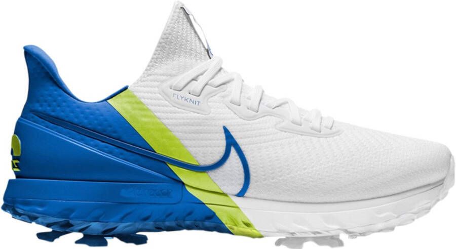 Nike Air Zoom Infinity Tour Golf Heren Flyknit Wit Blauw Doos Zonder Deksel