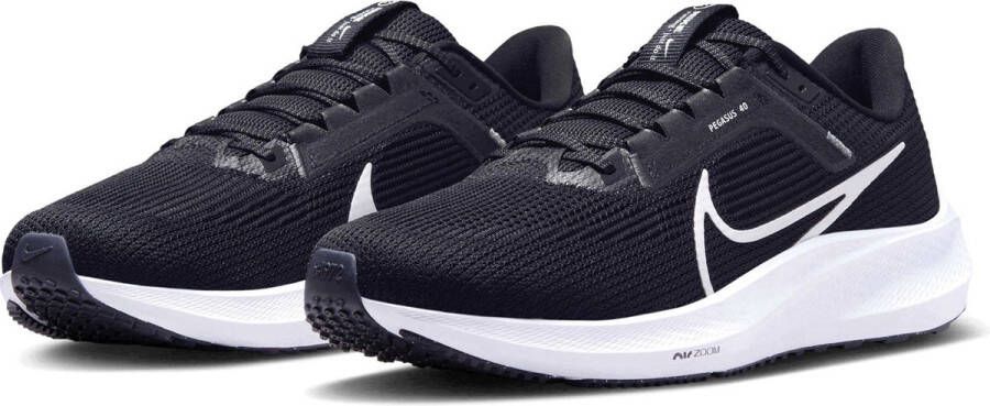 Nike air zoom pegasus 40 hardloopschoenen zwart wit heren - Foto 3