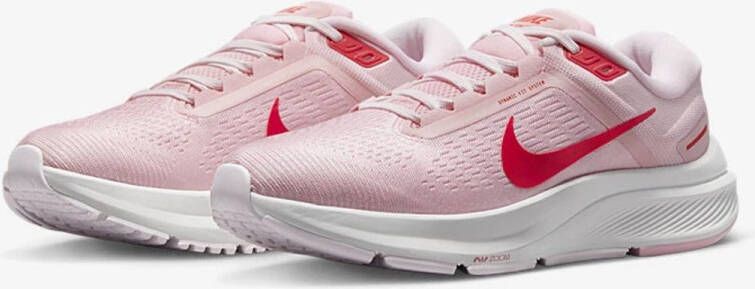 Nike Air Zoom Structure Dames Hardloopschoenen Roze Rood Wit Doos zonder deksel
