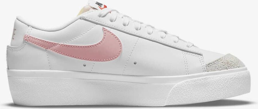Nike Wmns Blazer Mid Basketball Schoenen white pink oxford black summit white maat: 36.5 beschikbare maaten:38.5 39 40.5 36.5 42