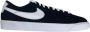 Nike Blazer Low Prm Vntg Suede Black White Schoenmaat 40 1 2 Sneakers 538402 004 - Thumbnail 3