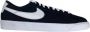 Nike Blazer Low Prm Vntg Suede Black White Schoenmaat 40 1 2 Sneakers 538402 004 - Thumbnail 5