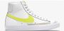 Nike Blazer Mid 77 Wit Geel Damesschoen Leer LET OP! Doos Zonder Deksel - Thumbnail 2