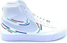 Nike Blazer Mid (gs) Basketball Schoenen white white gameb royal university red