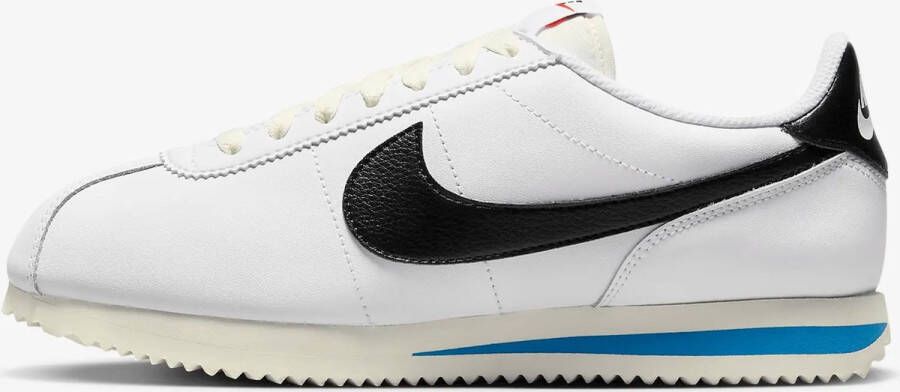 Nike Lage Sneakers Cortez Leather White Black